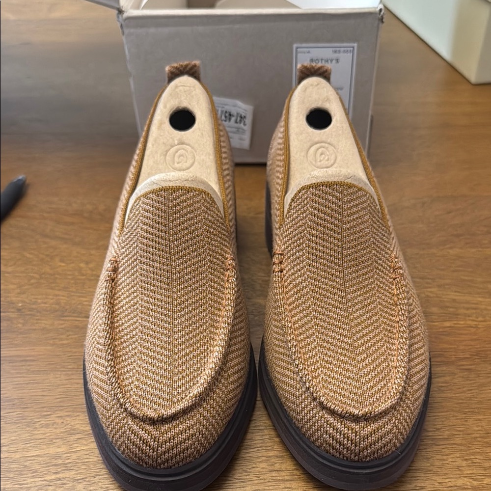 Rothy's Tan Slip-On Loafers with Comfort Design
